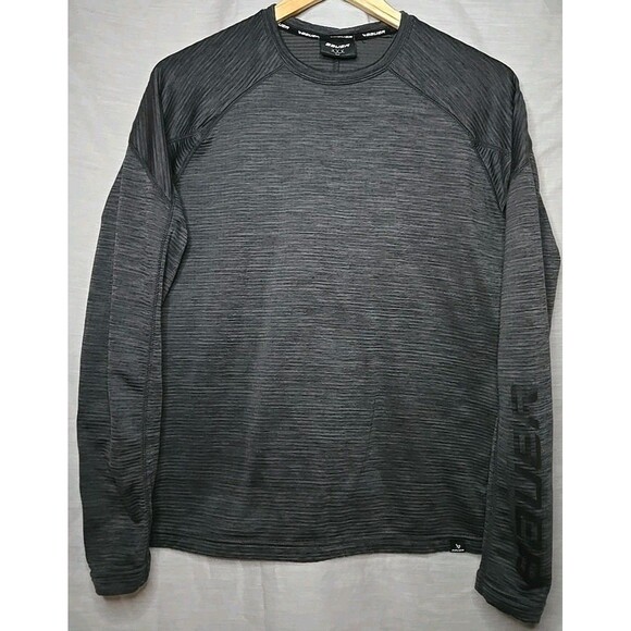 Bauer Other - Bauer Hockey First Line Heathered Long Sleeve SweatShirt, Sz Small, Gray